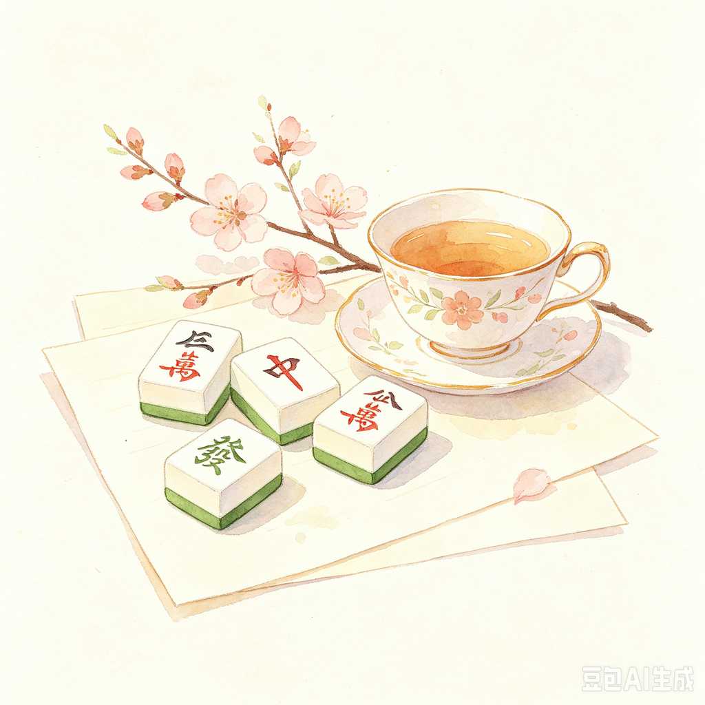 retro gift mahjong tiles