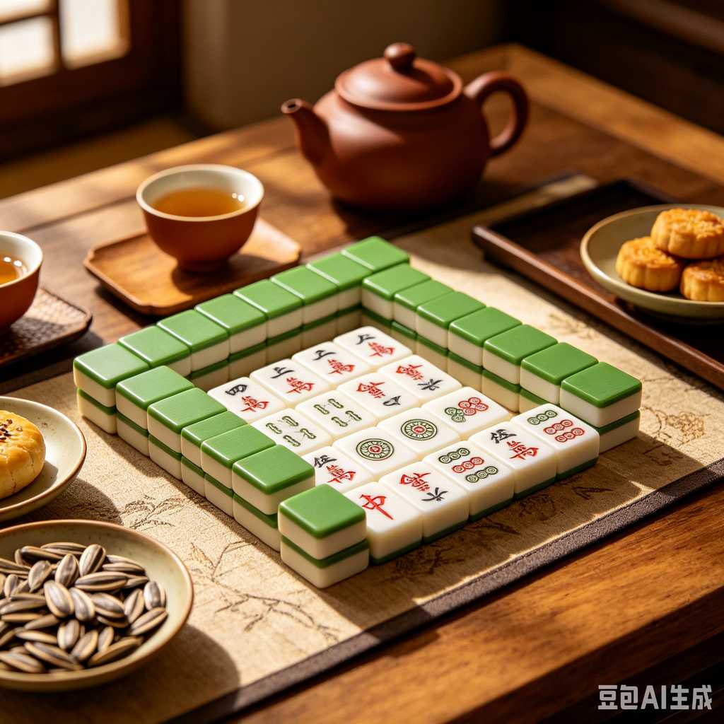 trendy color mahjong set